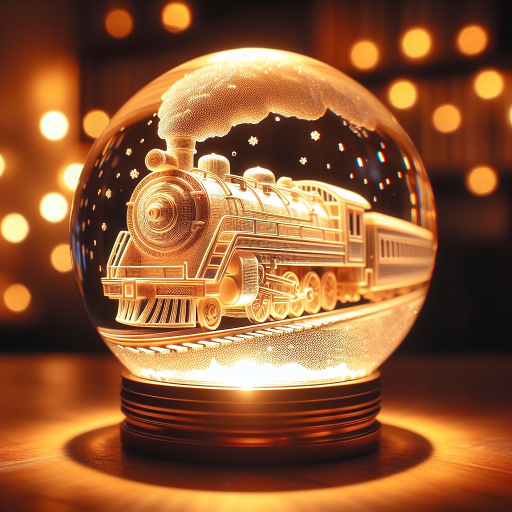 水晶球燈+台灣鳴日號火車